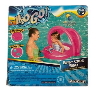 Bestway H2O Go ONE BABY BOAT Pink Baby Watercraft Back Rest NEW